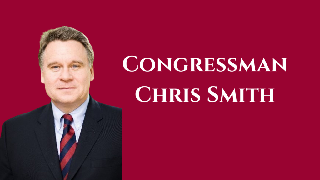 Congressman Chris Smith-The Battle for the Soul of America